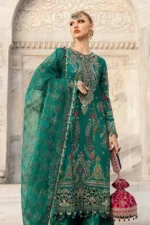 Unstitched Embroidered Cotton Satin SuiT Unstitched Embroidered Cotton Satin Suit | CST-805