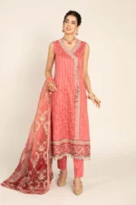 Unstitched Embroidered Cotton Satin Suit | CST-809