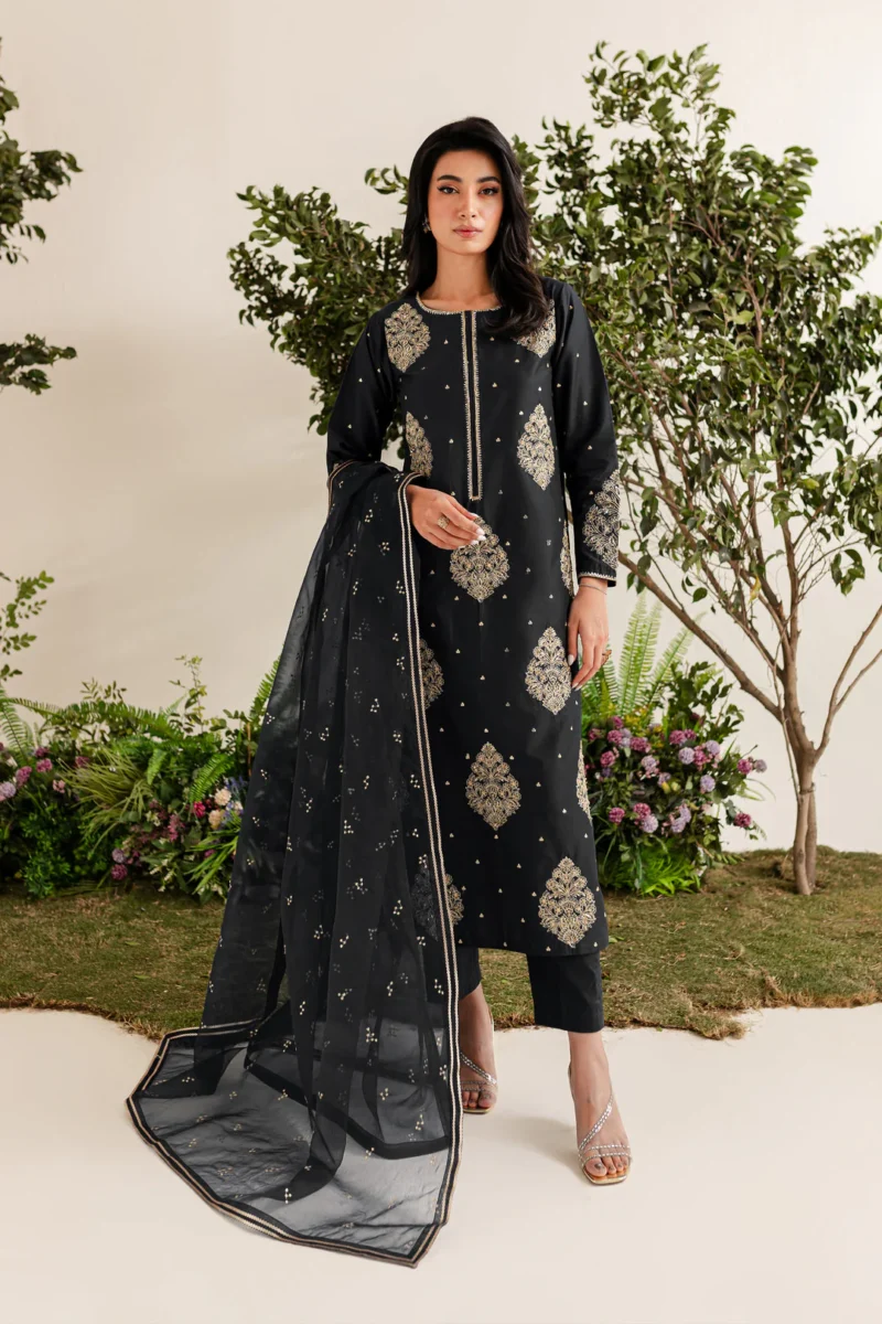 IMPERIAL EMBROIDERED 3PC WINTER DRESS FLAT 60%OFF